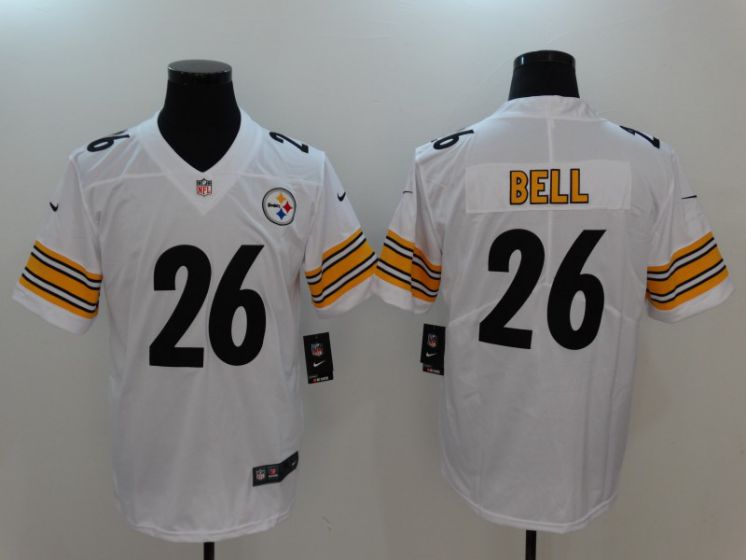 Men Pittsburgh Steelers 26 Bell White Nike Vapor Untouchable Limited NFL Jerseys